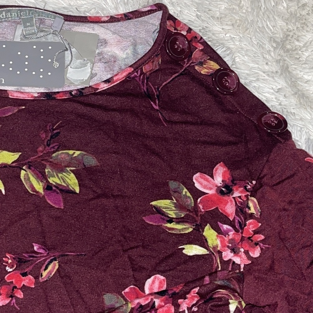 NWT super soft Daniel Rainn blouse M - Picture 2 of 6